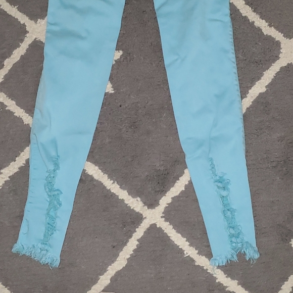 Ankle Distressed blue jeans - Picture 4 of 5